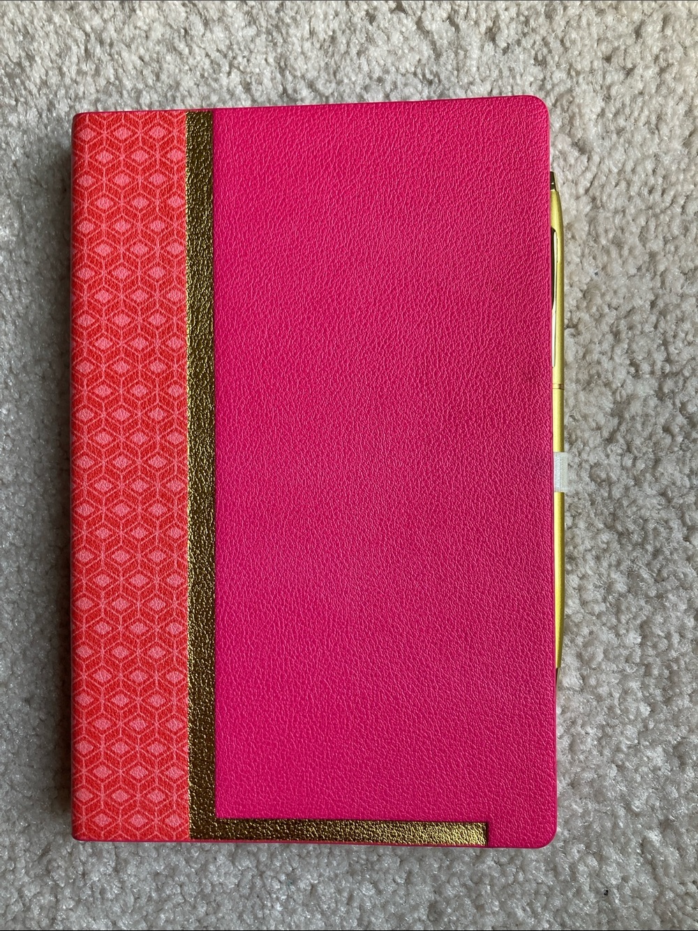 Anthropologie monogrammed journal (L) with pen